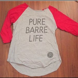 Pure Barre baseball tee